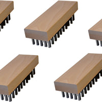 Omcan - #15 Wooden Block Brush, Pack of 5 - 10451