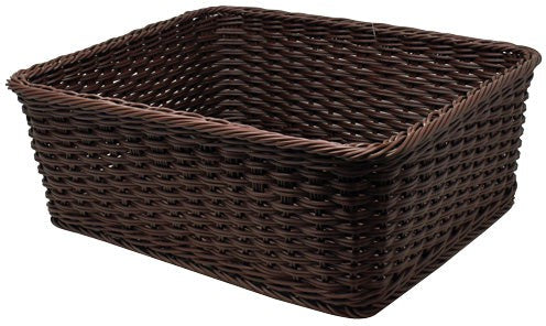 Omcan - 15" x 18" x 6.5" Rectangular Wicker Basket, Pack of 3 - 43110