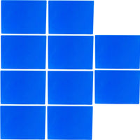 Omcan - 15" x 20" Blue Rigid Cutting Board, Pack of 5 - 41203