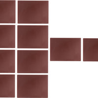 Omcan - 15" x 20" Brown Rigid Cutting Board, Pack of 10 - 41205