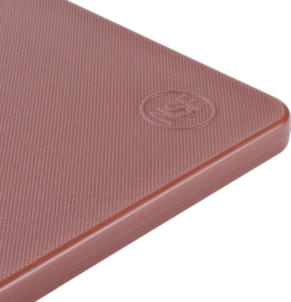 Omcan - 15" x 20" Brown Rigid Cutting Board, Pack of 5 - 41205