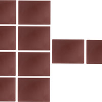 Omcan - 15" x 20" Brown Rigid Cutting Board, Pack of 5 - 41205