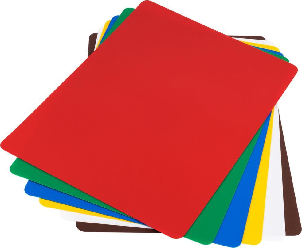 Omcan - 15" x 20", Pack of 6 Colour-Coded Flexible Cutting Boards, Pack of 5 - 41194
