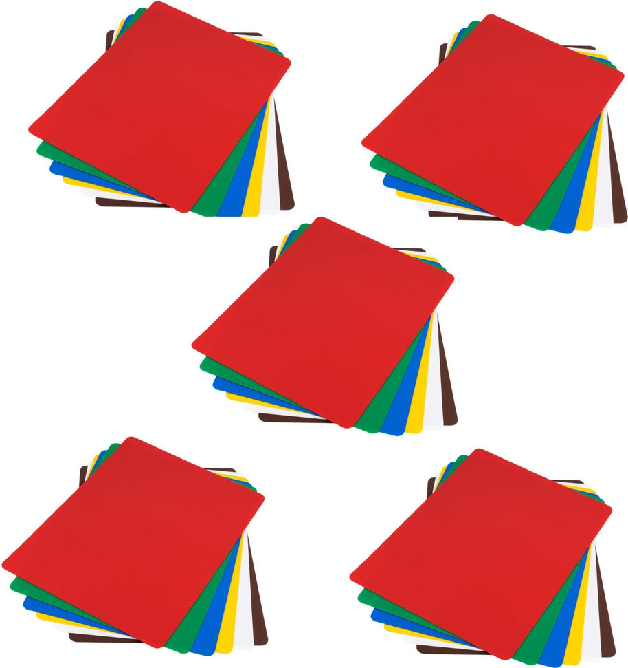 Omcan - 15" x 20", Pack of 6 Colour-Coded Flexible Cutting Boards, Pack of 5 - 41194