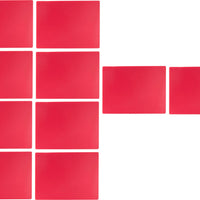 Omcan - 15" x 20" Red Rigid Cutting Board, Pack of 5 - 41206