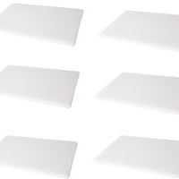 Omcan - 15" x 20" White Rigid Cutting Board, Pack of 10 - 41202