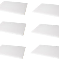 Omcan - 15" x 20" White Rigid Cutting Board, Pack of 5 - 41202