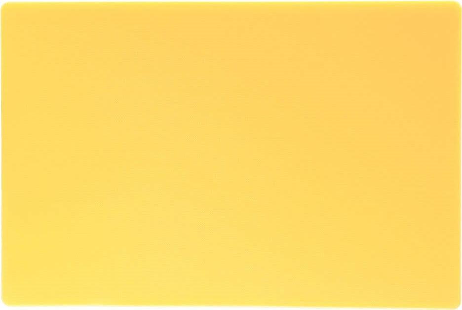 Omcan - 15" x 20" Yellow Rigid Cutting Board, Pack of 5 - 41207