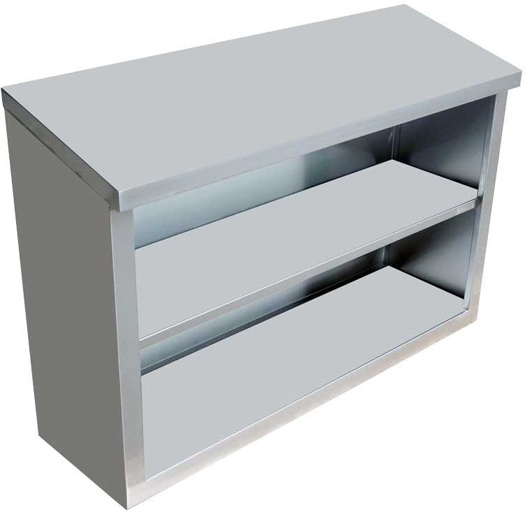 Omcan - 15″ x 36″ x 32.5″ Stainless Steel Open Wall Cabinet - 46408