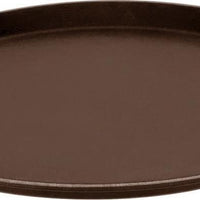 Omcan - 16" Brown Round Non-Slip Service Tray (406 mm), Pack of 15 - 80114