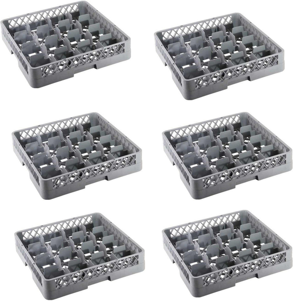 Omcan - 16 Compartment Dishwasher Glass Rack, Pack of 4 - 43501