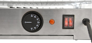 Omcan - 16” Countertop Display Warmer with Front & Rear Doors & 3 Shelves - DW-CN-0115-L