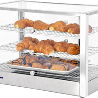 Omcan - 16” Countertop Display Warmer with Front & Rear Doors & 3 Shelves - DW-CN-0115-L