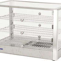 Omcan - 16” Countertop Display Warmer with Front & Rear Doors & 3 Shelves - DW-CN-0115-L
