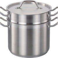 Omcan - 16 QT Commercial Grade Double Boiler 3 Piece Pack - 80493
