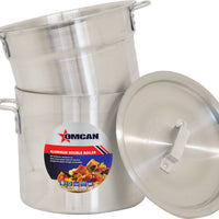 Omcan - 16 QT Commercial Grade Double Boiler 3 Piece Pack, Pack of 2 - 80493