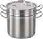 Omcan - 16 QT Commercial Grade Double Boiler 3 Piece Pack, Pack of 2 - 80493