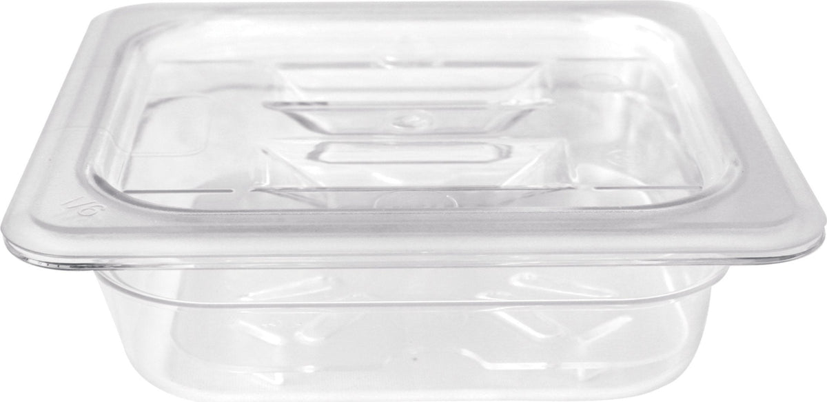 Omcan - 1/6 Size 2.5" Deep Clear Food Pan, Pack of 30 - 80046