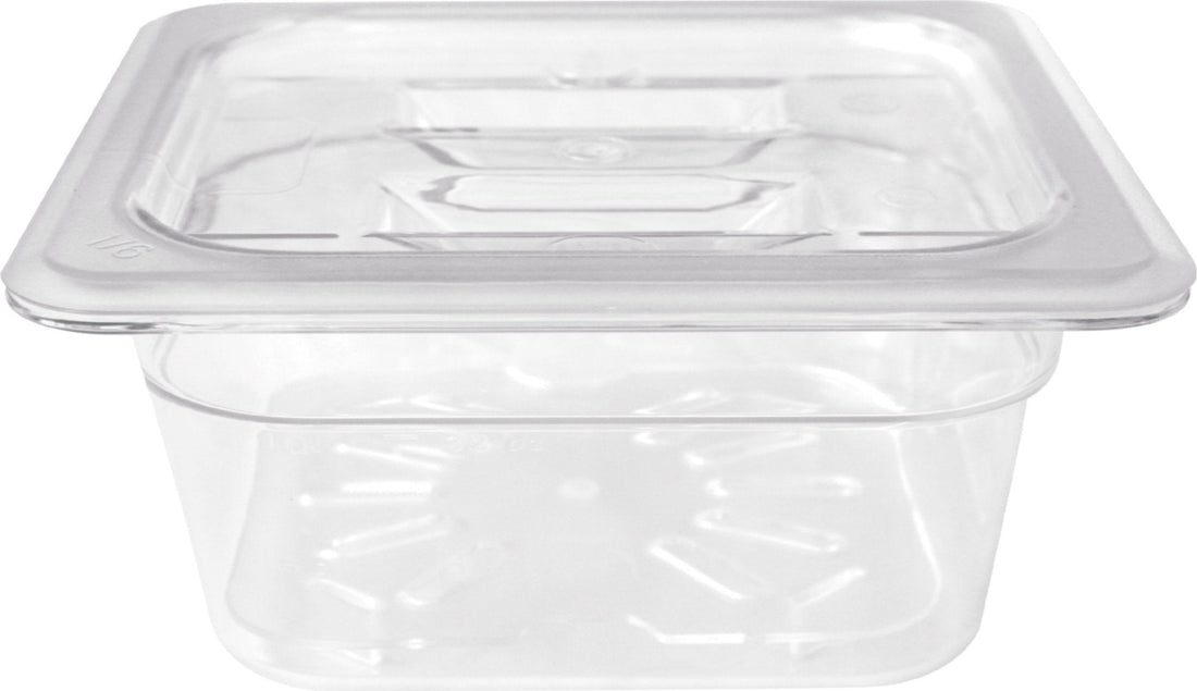 Omcan - 1/6 Size 4" Deep Clear Food Pan, Pack of 20 - 80040