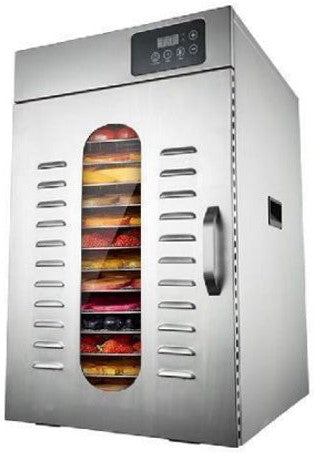 Omcan - 16 Trays Stainless Steel Food Dehydrator with Digital Control - 47557