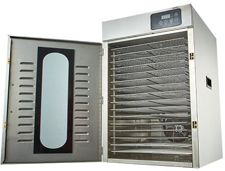 Omcan - 16 Trays Stainless Steel Food Dehydrator with Digital Control - 47557
