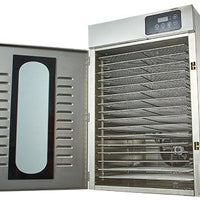 Omcan - 16 Trays Stainless Steel Food Dehydrator with Digital Control - 47557