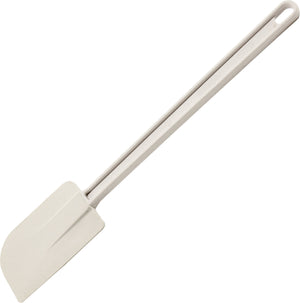 Omcan - 16” White Rubber Spatula with Flat Blade, 50/cs - 80029