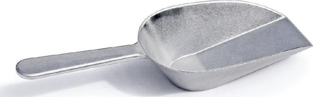 Omcan - 16 oz Aluminum Scoop with Flat Bottom (473 ml), Pack of 15 - 80119