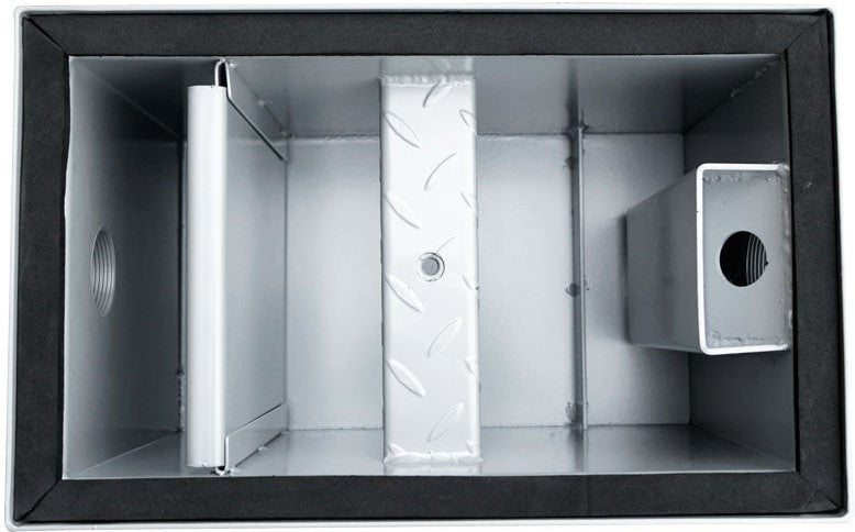 Omcan - 16" x 10" x 11" Grease Trap Steel With Capacity 8 lbs - 46560