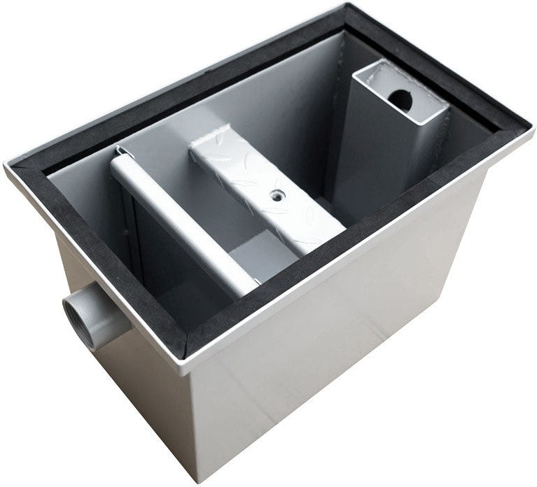 Omcan - 16" x 10" x 11" Grease Trap Steel With Capacity 8 lbs - 46560