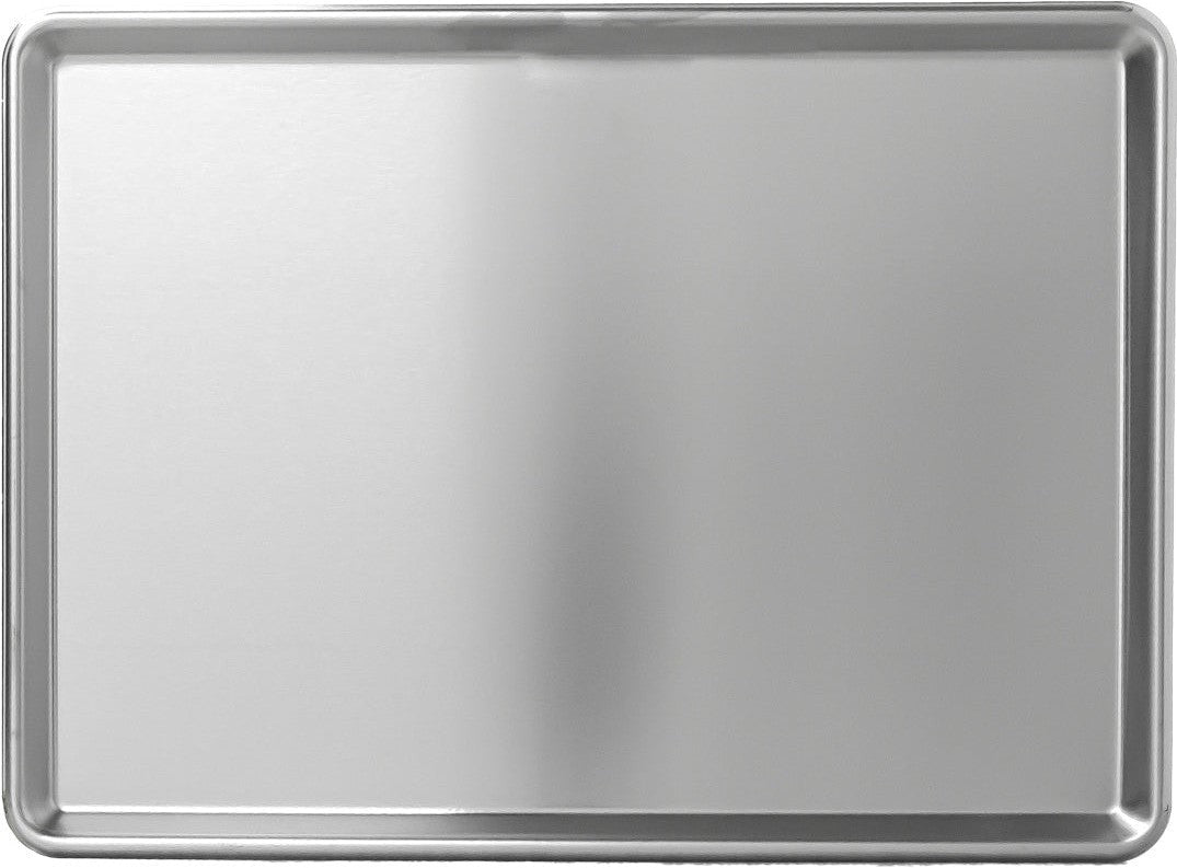 Omcan - 16″ x 22″ 20-Gauge Stainless Steel 2/3 Size Bun Pan or Sheet Pan with Open Bead, Pack of 3 - 81022