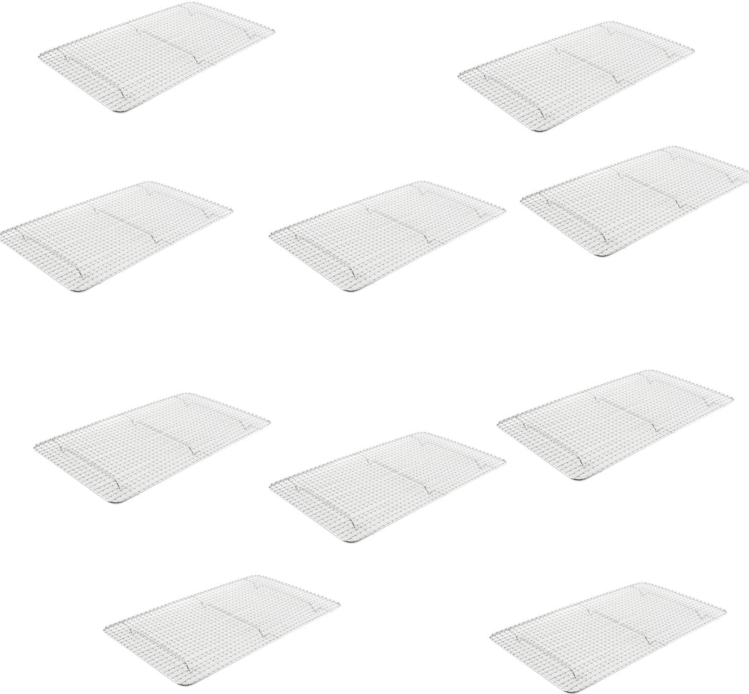 Omcan - 16" x 24" Full-size Stainless Steel Wire Sheet Pan Grate, Pack of 10 - 46460