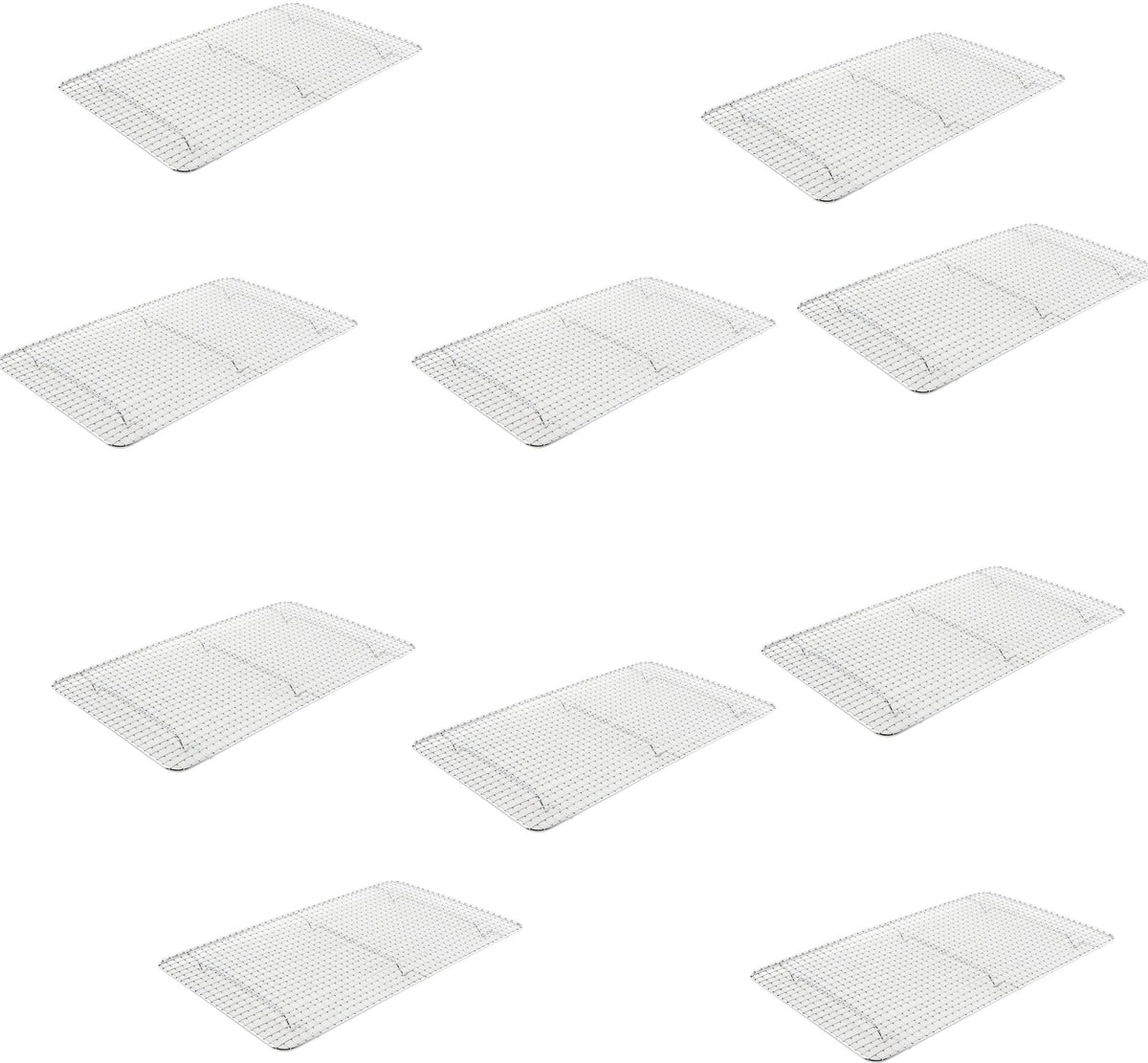 Omcan - 16" x 24" Full-size Stainless Steel Wire Sheet Pan Grate, Pack of 10 - 46460