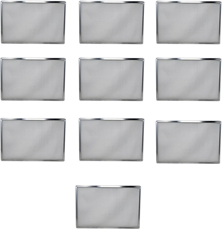 Omcan - 16" x 24" Rectangular Pizza Screen, Pack of 10 - 46736