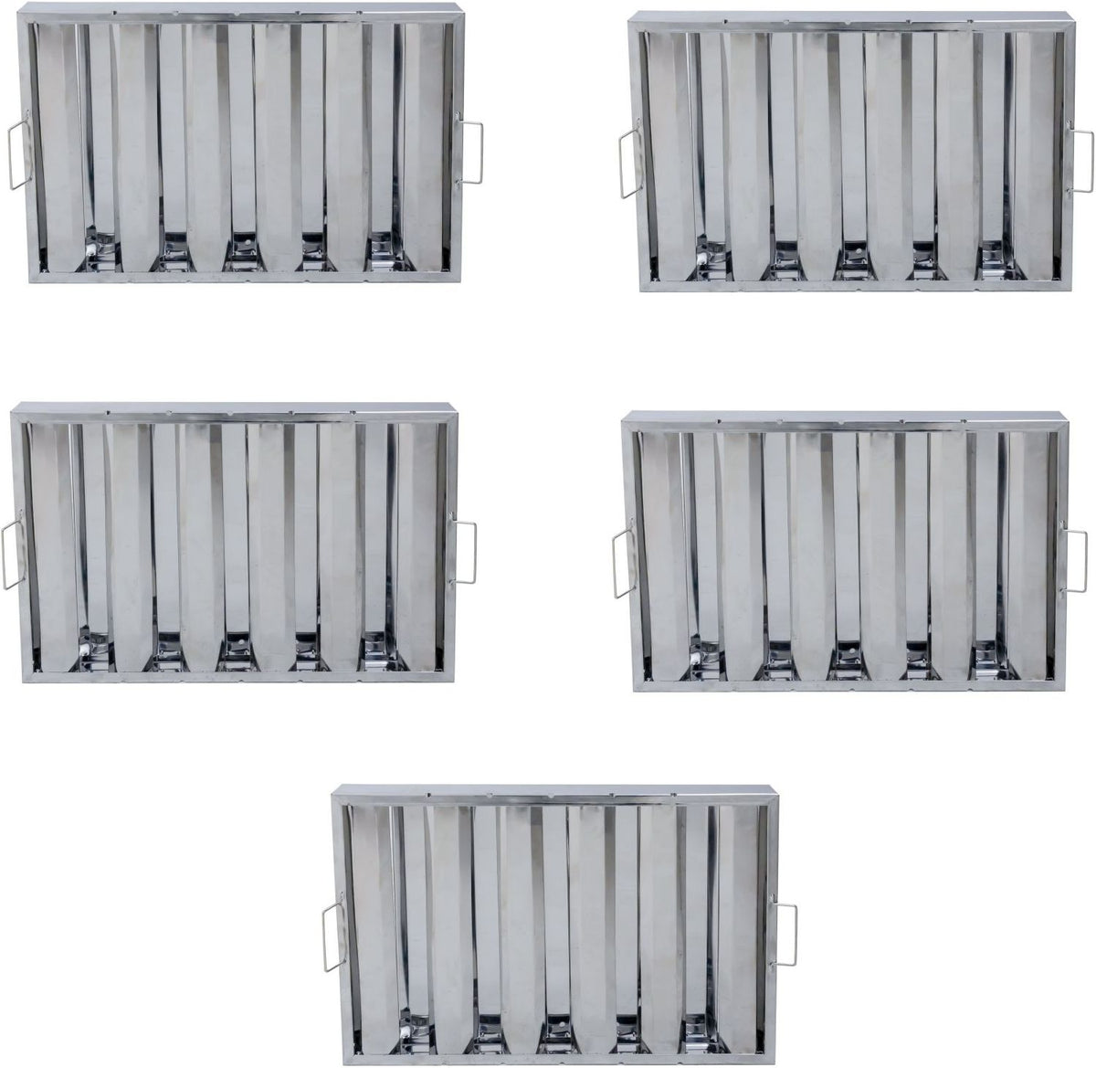 Omcan - 16" x 25" x 2” Range Hood Filter, Pack of 3 - 34836