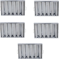 Omcan - 16" x 25" x 2” Range Hood Filter, Pack of 5 - 34836