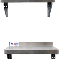 Omcan - 16” x 36” Stainless Steel Wall Shelf, Pack of 2 - 24409