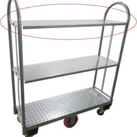 Omcan - 16″ x 60″ Shelf for Utility Cart Item 44679, Pack of 2 - 44681