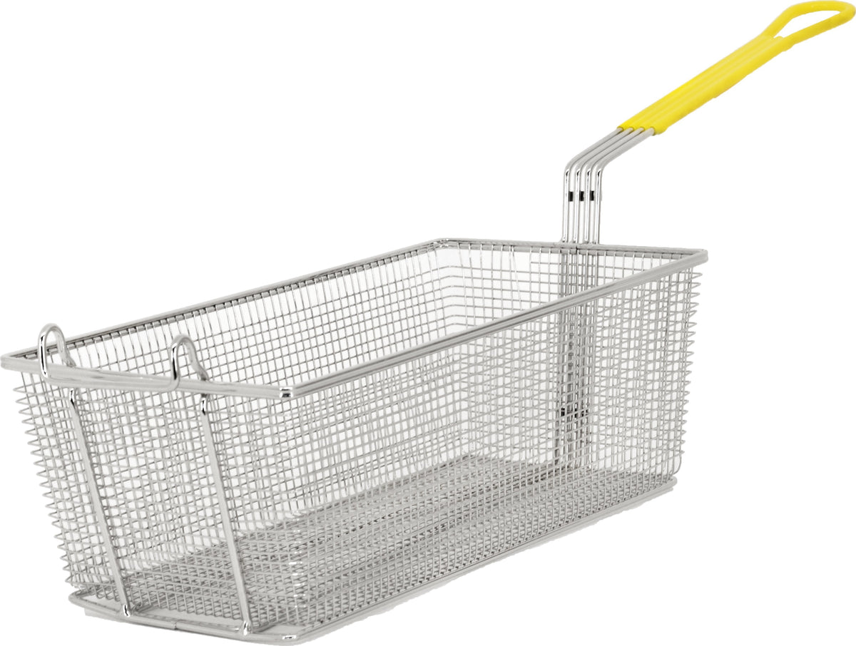 Omcan - 16.75" x 8.75" x 6" Fryer Basket, Pack of 4 - 80555