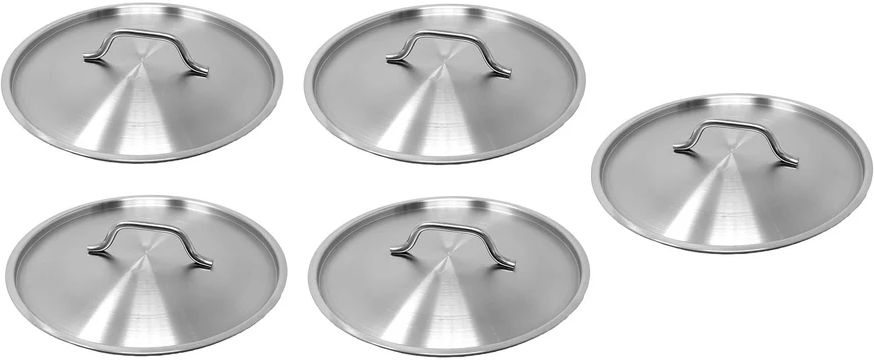 Omcan - 17" Stainless Steel Replacement Lid, Pack of 5 - 80459