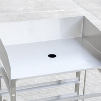 Omcan - 17.5″ x 24″ x 42″ Stainless Steel French Fry Dump Station - 48179