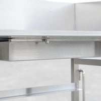 Omcan - 17.5″ x 24″ x 42″ Stainless Steel French Fry Dump Station - 48179