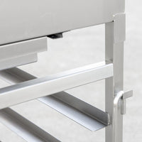 Omcan - 17.5″ x 24″ x 42″ Stainless Steel French Fry Dump Station - 48179