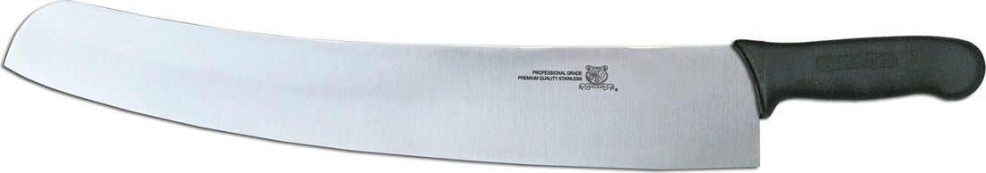 Omcan - 18" Pizza Knife with Black DR Handle, Pack of 3 - 31356