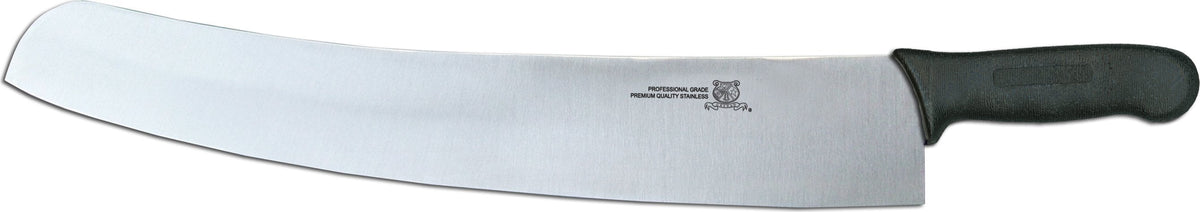 Omcan - 18" Pizza Knife with Black DR Handle, Pack of 3 - 31356