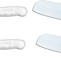 Omcan - 18" Pizza Knife with White DR Handle, Pack of 4 - 31355