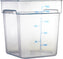 Omcan - 18 QT Clear Square Food Storage Container, 5/cs - 80180
