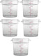Omcan - 18 QT Polycarbonate Round Food Storage Container, Pack of 4 - 80183