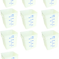 Omcan - 18 QT Square Food Storage Container, Pack of 10 - 80206