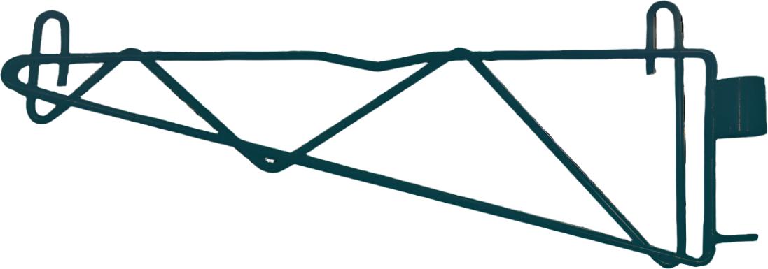 Omcan - 18" Single Epoxy Post Bracket, Pack of 5 - 48738